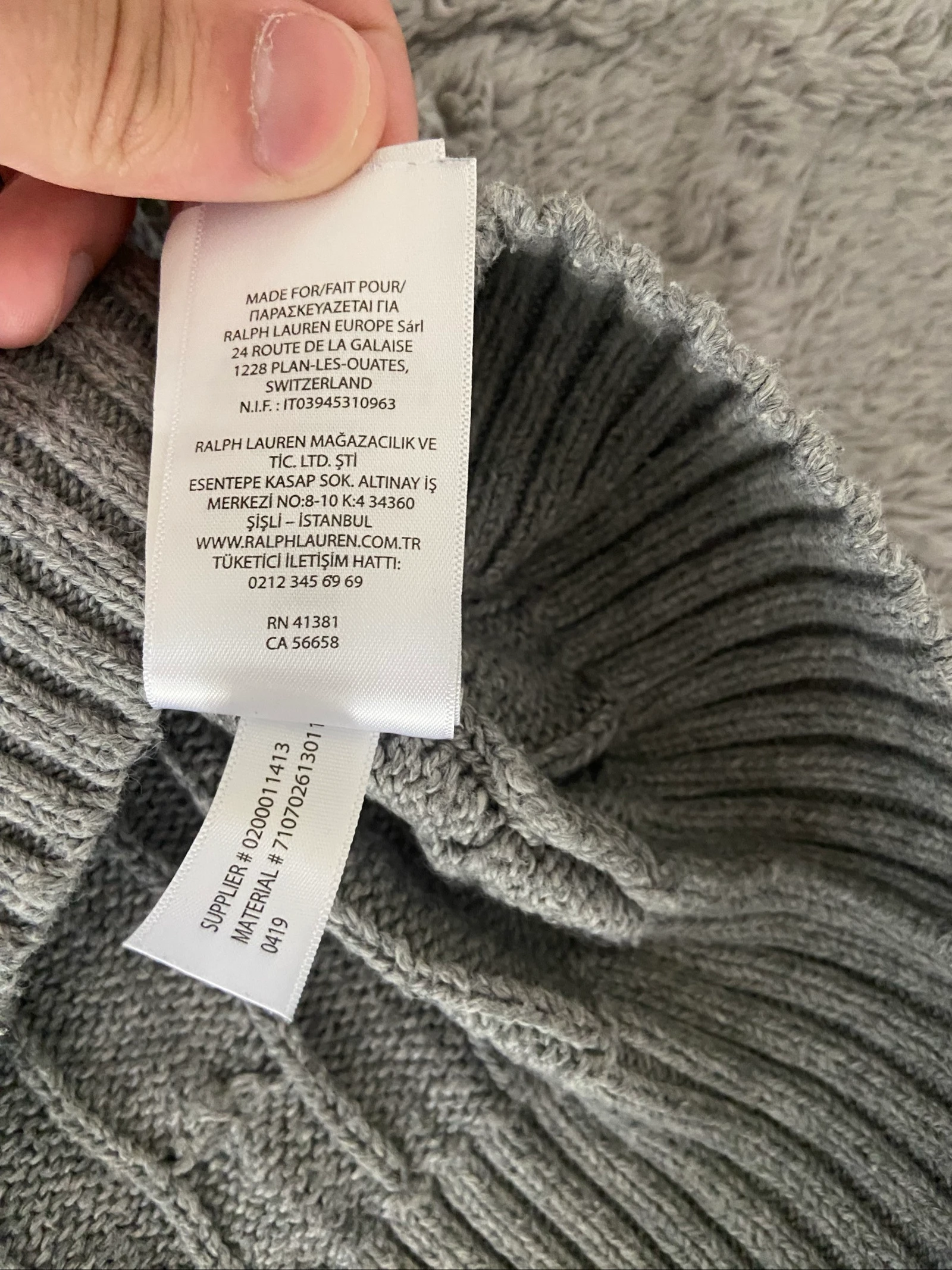 Polo Ralph Lauren Twisted Sweater – Gray – Size L – photo 11